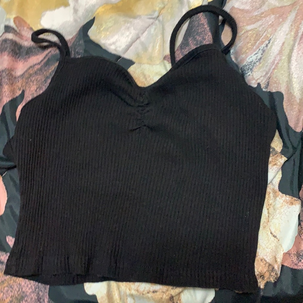 Black crop top